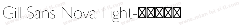 Gill Sans Nova Light字体转换